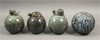 4 Decorative Ceramic Lawn & Garden Ornaments