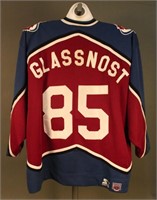 #85 Glassnost Colorado Avalanche NHL Jersey