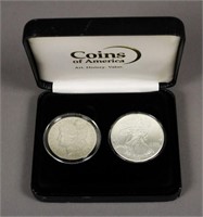 1999 Liberty  & 1899 - O Morgan Silver $1 Coins