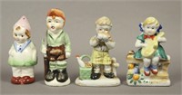 4 Vintage Ceramic Children Figurines - Japan