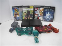 PlayStation 2 with Controller and Games