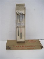 Vintage All Glass Thermometer
