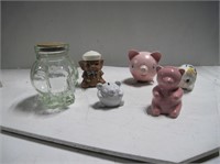Pig, Bear and Elephant Bank Collection