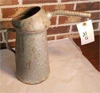 "Huffy" Vintage Oil Can 13"T x 6 1/2"W