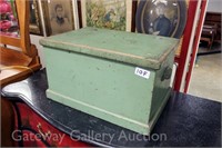 Green Painted Tool Chest: