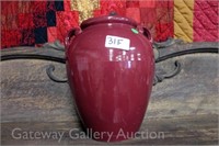 Double Handled Pottery Vase: