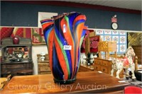 Art Glass Blown Vase: