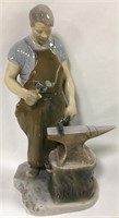 B & G Denmark Figurine Of Blacksmith