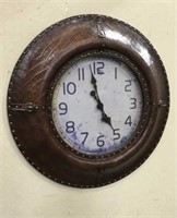 Large 3ft Leather Wrapped Clock