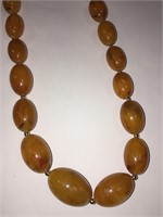 14k Gold And Amber Necklace