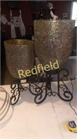 2 large and gorgeous candleholders