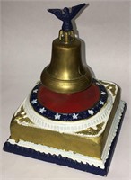 Painted Iron & Brass Bell