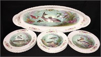 Victoria Austria Fish Platter And Plates