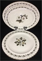 3 Royal Worcester England Trays