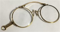 14k Gold Folding Opera Glasses / Eye Glasses