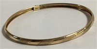 10k Gold Bangle Bracelet
