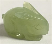 Jade Carved Rabbit Figurine