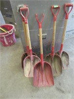 (5) Plastic Scoop Shovels