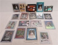 (18) Baseball cards including printed autographs,
