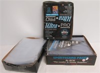 A very large group of ultra pro clear plastic