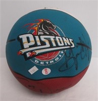 Detroit Pistons basketball with (5) autographs