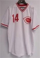 Pete Rose autographed jersey with Hit King