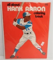 Rare NOS 1974 Hank Aaron coloring book.