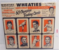 Rare uncut 1952 Wheaties Cereal Box panel loaded