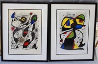 Set Of 2 Contemporary Giclee By Joan Miro