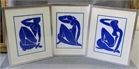 Set Of 3 Blue Nude I Il Ill Giclee By Henri Matise