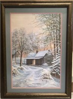 Arnold McDowell “Mountain Christmas” signed Print