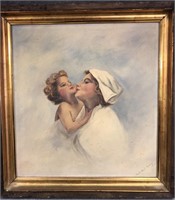 Gertrude Runey Mother and Child Art on Canvas