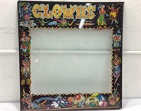 Vintage Arcade Back Glass Clown Themed K15F