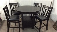 High Top Dining Table w/ 4 Chairs and Leaf K8C