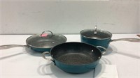 5 Piece Curtis Stone Cookware in Teal K7B