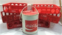 Coca-Cola Vintage Cooler and Crates K7D