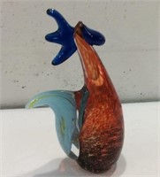 Vintage Murano Colorful Blown Glass Rooster K15A