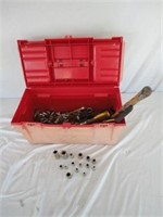 Red Tool Box Full Of Various Tools U8C