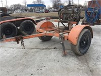 Orange Spray Cart Trailer