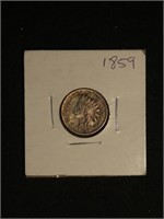 1859 Indian Head Cent - First Year Of Issue