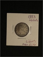1883 Liberty Head Nickel - No Cents Variety