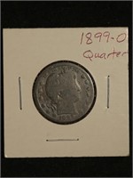 1899-O Silver Barber Quarter - New Orleans Mint