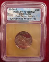 2006-S Colorado Quarter ICG PR70DCAM FDI