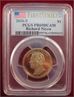 Nixon Dollar PCGS PR69DCAM 2016-S