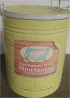 Large Vintage Nifda Frying Shortening Tin w/ Lid