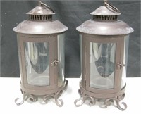Pair of 16.5" Tall Candle Lanterns
