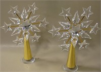 Vintage Lot of 2 Swarovski Crystal Snowflakes