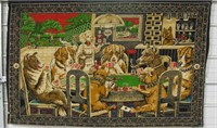 Vintage Dogs Playing Poker Wall Hanging