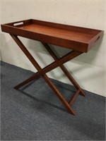 Large Wooden Folding Serving Tray