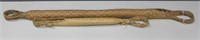 2 Mexico Woven Straw Artifacts - 30" & 52.5"  Long